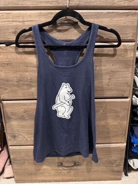 Chicago Cubs Navy Racerback Tank